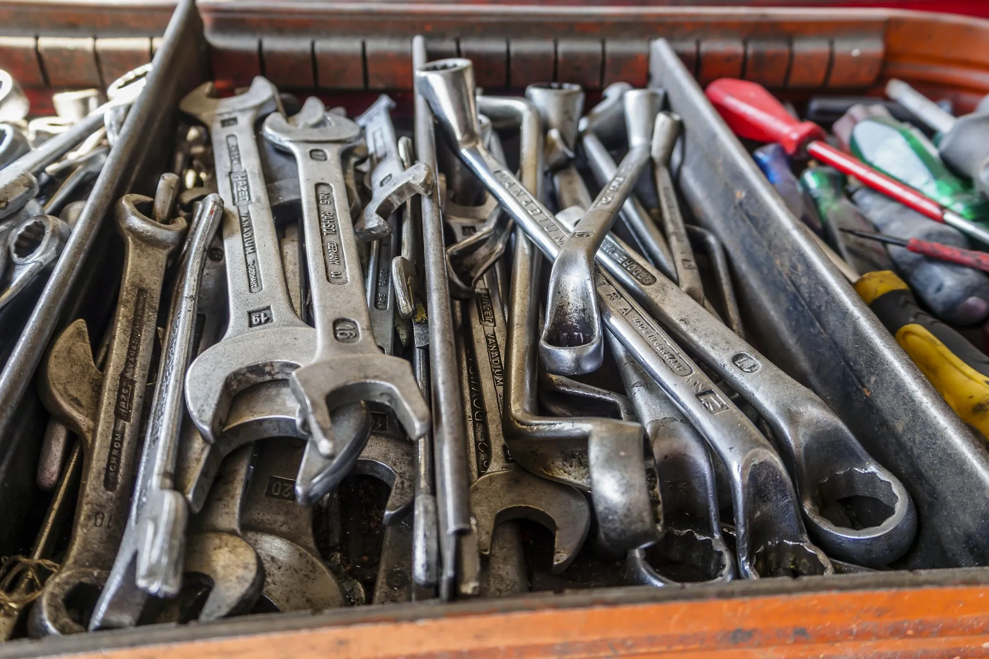 Water Filter Repair & Maintenance in Aliso Viejo, CA Box filled with wrenches and other hand tools